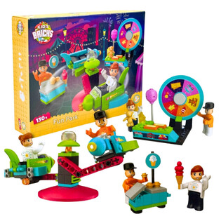 KIDS BRICKS FUN PARK - 블록 세트 - 130피스 (1개)