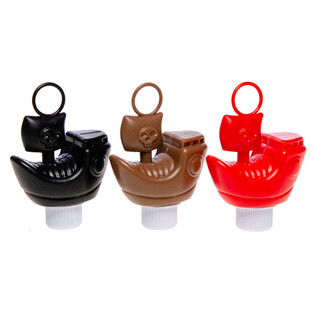 오리 낚시 게임용 해적선 - 믹스 컬러 - 8cm (15개입)