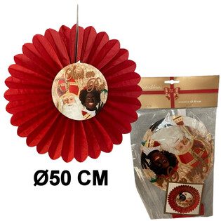 신터클라스 장식 부채 &Oslash;50 CM - 접이식 (6개입)